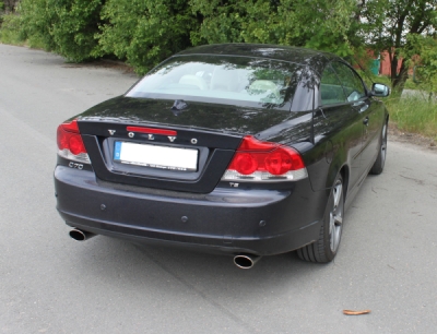 FOX Nerezový výfuk | Zadní tlumič - Volvo C70 II, T5, 2006-2013, VO051005-347