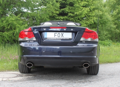 FOX Nerezový výfuk | Zadní tlumič - Volvo C70 II, T5, 2006-2013, VO051005-347