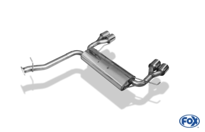 FOX Nerezový výfuk | Zadní tlumič - Honda Prelude IV (BB), 2.0 16V, 1997-2001, HO081025-012