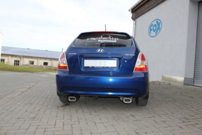 FOX Nerezový výfuk | Zadní tlumič - Hyundai Accent III (MC), 1.6 GLS, 2005-2011, HY022003-593