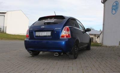 FOX Nerezový výfuk | Zadní tlumič - Hyundai Accent III (MC), 1.6 GLS, 2005-2011, HY022003-593