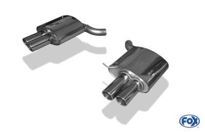 FOX Nerezový výfuk | Zadní tlumič - BMW 6-Series (F12/F13/F06), 640i, 2011-0, BM121014-132