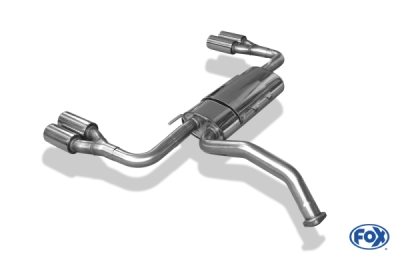 FOX Nerezový výfuk | Zadní tlumič - Toyota Auris, 1.8 Valvematic, 2007-2012, TO190005-070
