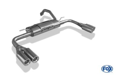 FOX Nerezový výfuk | Zadní tlumič - Toyota Auris, 1.8 Valvematic, 2007-2012, TO190005-070