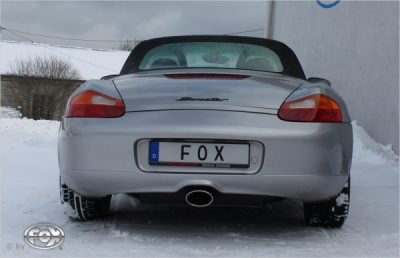 FOX Nerezový výfuk | Zadní tlumič - Porsche Boxster (986), 2.5, 1996-2004, PO090005-351