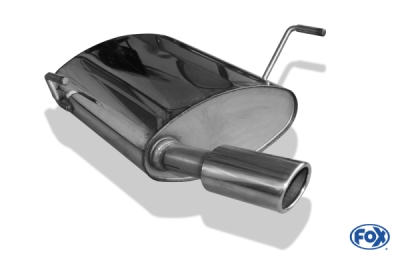 FOX Nerezový výfuk | Zadní tlumič - Peugeot 206 SW, 1.6 16V, 1998-2012, PE021181-343