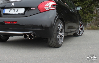 FOX Nerezový výfuk | Zadní tlumič - Peugeot 208, 1.6 GTI, 2012-0, PE022061-132