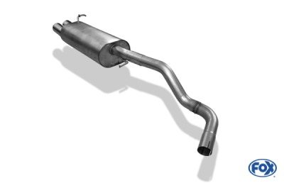 FOX Nerezový výfuk | Zadní tlumič - Seat Leon (1M), 1.9 TDi, 1999-2008, SE040022-068
