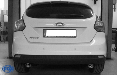 FOX Nerezový výfuk | Zadní tlumič - Ford Focus III, 1.6 TDCi, 2012-0, FO032043-365