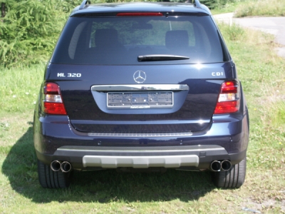 FOX Nerezový výfuk | Zadní tlumič - Mercedes-Benz M-Class (W164), ML500, 2005-2011, MB061004-008