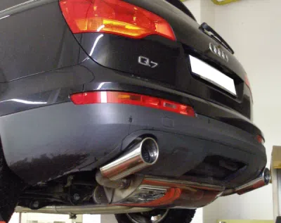 FOX Nerezový výfuk | Zadní tlumič - Audi Q7 (4L), 3.0 TDi, 2005-2015, AU110015-349