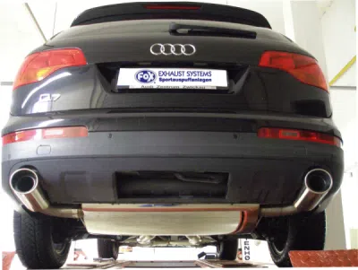 FOX Nerezový výfuk | Zadní tlumič - Audi Q7 (4L), 3.0 TDi, 2005-2015, AU110015-349