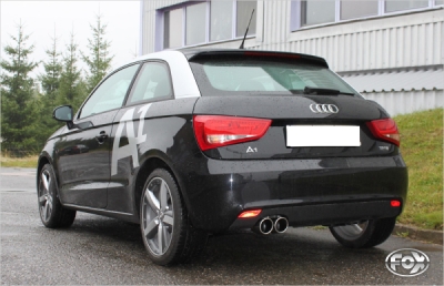 FOX Nerezový výfuk | Zadní tlumič - Audi A1 (8X), 1.6 TDi, 2011-0, AU140001-132