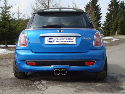 FOX Nerezový výfuk | Zadní tlumič - Mini Cooper S (R56) , Cooper S, 2006-2013, MN021002-134
