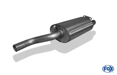 Audi 100/A6 quattro typ C4 koncový tlumič výfuku - 2x70 typ 16 FOX AU070032-126