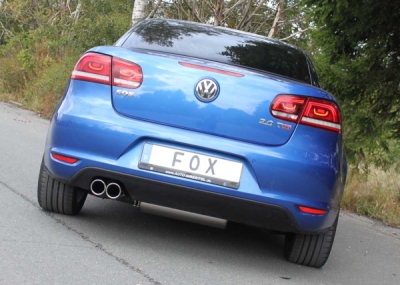 FOX Nerezový výfuk | Zadní tlumič - Volkswagen EOS (1F), 2.0 TFSi, 2006-0, VW190067-130