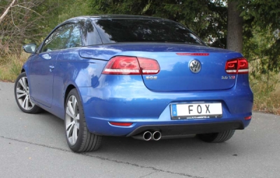 FOX Nerezový výfuk | Zadní tlumič - Volkswagen EOS (1F), 2.0 TFSi, 2006-0, VW190067-130