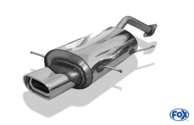 FOX Nerezový výfuk | Zadní tlumič - Mazda MX-3 (EC), 1.6i, 1991-1998, MA020002-593