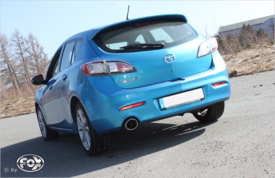 FOX Nerezový výfuk | Zadní tlumič - Mazda 3 (BL), 2.2D, 2008-2013, MA171011-349