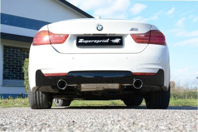 Spojovací trubka + zadní díl výfuku pravá ∅100 mm - levá ∅100 mm Supersprint 983724