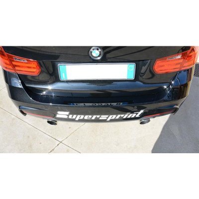 Spojovací trubka + zadní díl výfuku pravá ∅100 mm - levá ∅100 mm Supersprint 983724
