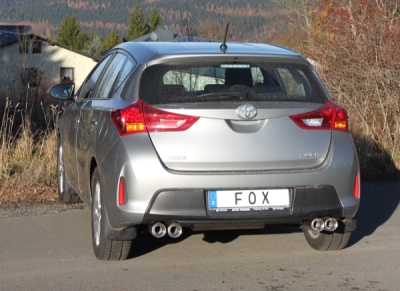 FOX Nerezový výfuk | Zadní tlumič - Toyota Auris, 1.8 VVT-i , 2013-0, TO191005-072