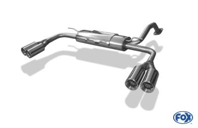 FOX Nerezový výfuk | Zadní tlumič - Toyota Auris, 1.8 VVT-i , 2013-0, TO191005-072