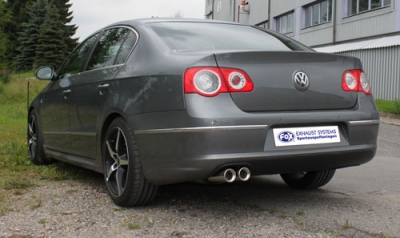 FOX Nerezový výfuk | Zadní tlumič - Volkswagen Passat 4-Motion (3C), 2.0 TDi, 2005-0, VW024062-070
