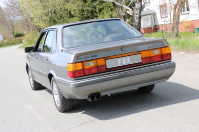 FOX Nerezový výfuk | Zadní tlumič - Audi 80/90 (B2), 2.2E, 1978-1987, AU010018-008