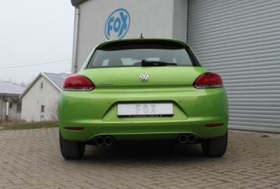 VW Scirocco - 13 Koncový tlumič výfuku pravý/levý - typ 2x80 FOX VW033005-290