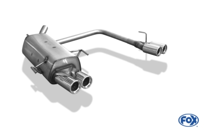 FOX Nerezový výfuk | Zadní tlumič - Opel Corsa C, 1.8, 2000-2006, OP032053-068