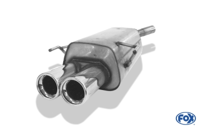 FOX Nerezový výfuk | Zadní tlumič - Opel Corsa C, 1.8, 2000-2006, OP032001-068