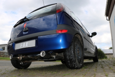 FOX Nerezový výfuk | Zadní tlumič - Opel Corsa C, 1.8, 2000-2006, OP032053-071