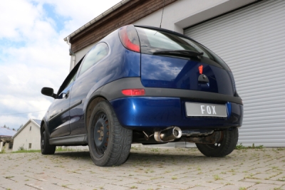 FOX Nerezový výfuk | Zadní tlumič - Opel Corsa C, 1.8, 2000-2006, OP032001-071