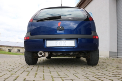 FOX Nerezový výfuk | Zadní tlumič - Opel Corsa C, 1.8, 2000-2006, OP032001-071