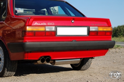FOX Nerezový výfuk | Zadní tlumič - Audi 80/90 (B2), 2.2E, 1978-1987, AU010018-088