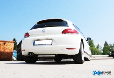 VW Scirocco III koncový tlumič - 2x76 typ 25 FOX VW033047-290