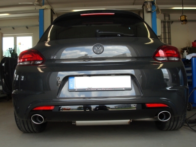 FOX Nerezový výfuk | Zadní tlumič - Volkswagen Scirocco III, 2.0 TDi, 2008-0, VW033075-347