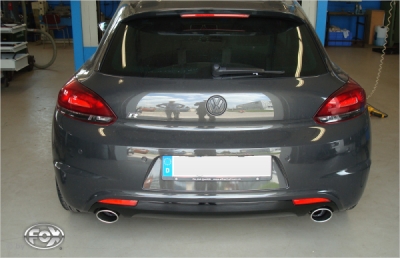FOX Nerezový výfuk | Zadní tlumič - Volkswagen Scirocco III, 2.0 TFSi, 2008-0, VW033065-347