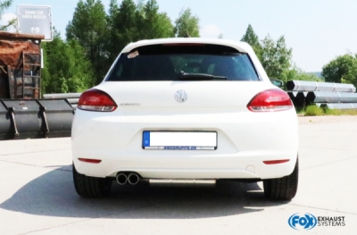 VW Scirocco III koncový tlumič - 2x76 typ 25 FOX VW033047-290