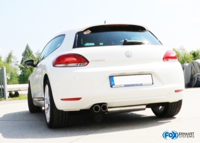 VW Scirocco III koncový tlumič - 2x76 typ 25 FOX VW033047-290