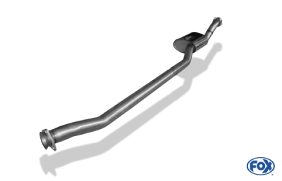 Audi 80/90 typ 85 quattro Přední tlumič výfuku FOX AU010020-VSD