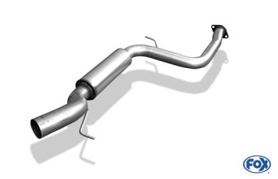 FOX Nerezový výfuk | Přední tlumič - Volvo C70 II, T5, 2006-2013, VO051020-VSD