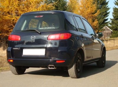 FOX Nerezový výfuk | Zadní tlumič - Mazda 2 (ZQ), 1.4 MZI, 2002-2007, MA210001-595