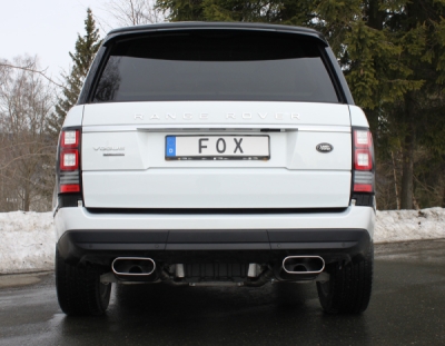 FOX Nerezový výfuk | Zadní tlumič - Land Rover Range Rover IV (MK), 3.0 TD, 2012-0, LR013043-750