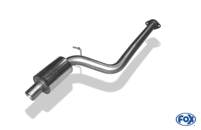 FOX Nerezový výfuk | Přední tlumič - Mazda 3 (BL), 2.2D, 2008-2013, MA171010-VSD