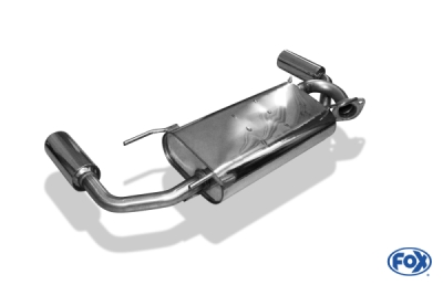 FOX Nerezový výfuk | Zadní tlumič - Mazda MX-5 (NB), 1.8 16V, 1998-2005, MA081055-071