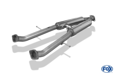 FOX Nerezový výfuk | Přední tlumič - Lexus SC (Z40), 430, 2001-2010, LE040010-VSD