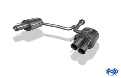 FOX Nerezový výfuk | Zadní tlumič - Lexus IS (XE20), F, 2005-2013, LE011044-292