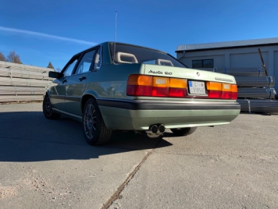FOX Nerezový výfuk | Zadní tlumič - Audi 80/90 (B2), 2.2, 1978-1987, AU010002-008